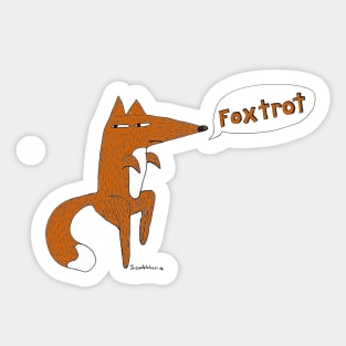 foxtrot Sticker